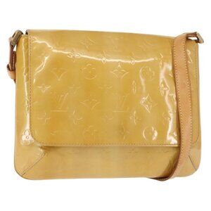 Authentic LOUIS VUITTON Monogram Vernis Thompson Street Bag Beige M91301 LV